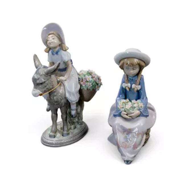 Two Lladro figures to include 'Pretty & Prim' model no.5554 & 'Look