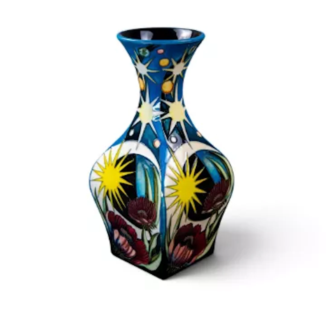 A Moorcroft vase in the Cosmic Garden design by Vicky Lovatt, first
