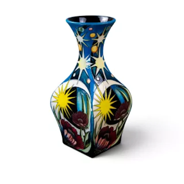 A Moorcroft vase in the Cosmic Garden design by Vicky Lovatt, first