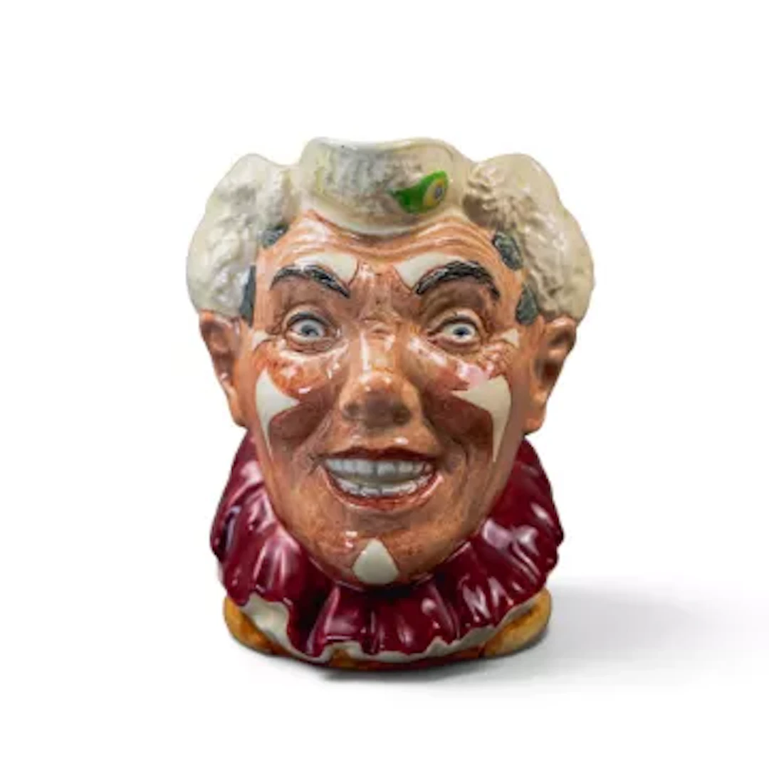 Royal Doulton large character jug The White Haired Clown D6322, h.16cm.