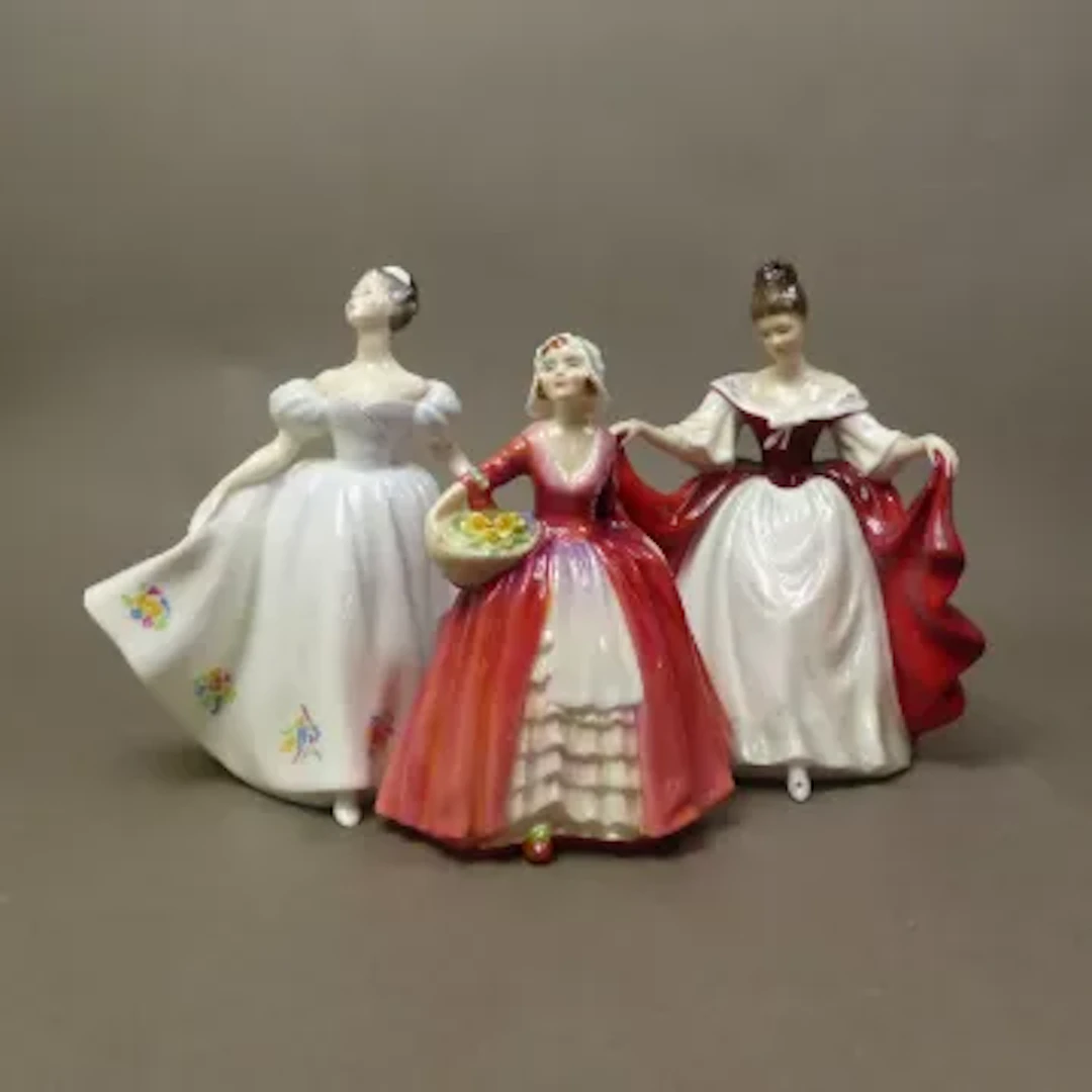Three Royal Doulton lady figurines, Janet HN1537, Kate HN2789 and