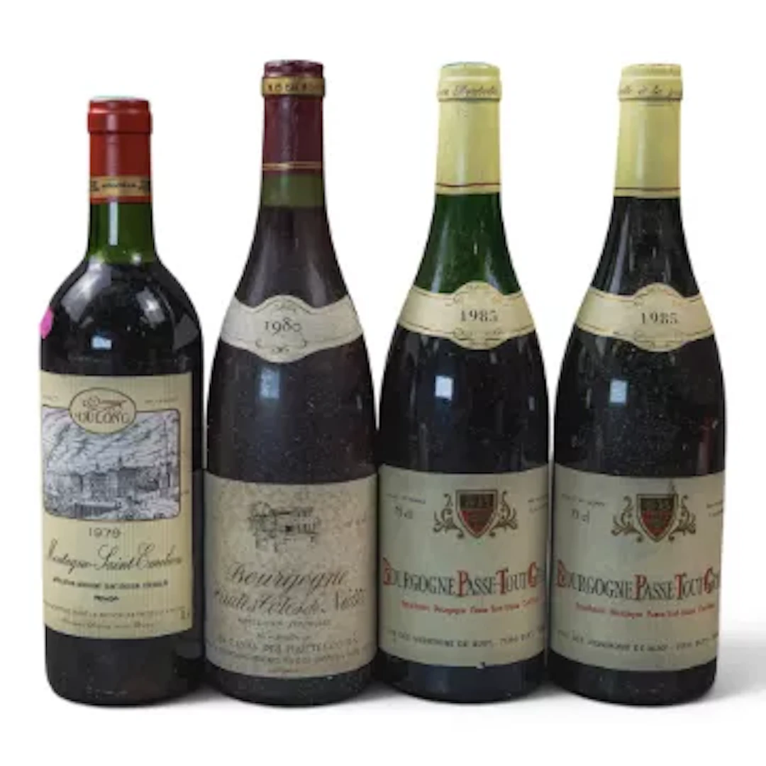 1985 Bourgone Passe-Tout-Grains, two bottles, 75cl, 1979 Dulong Montagne-Saint-É