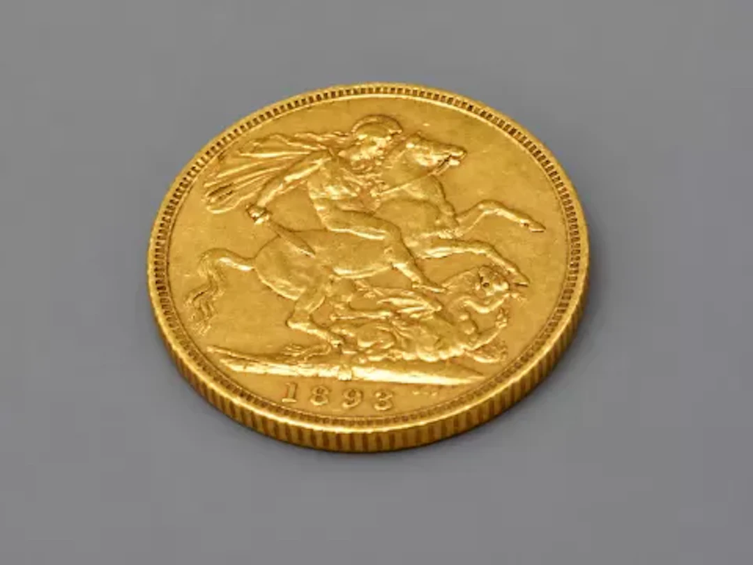 Queen Victoria 1893 gold full Sovereign, 8g.