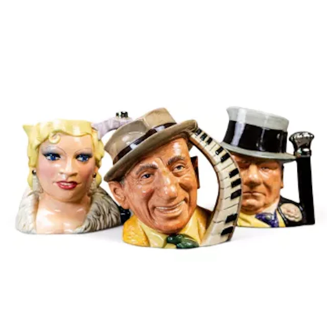 Royal Doulton group of 3 character jugs from the Celebrity Collection