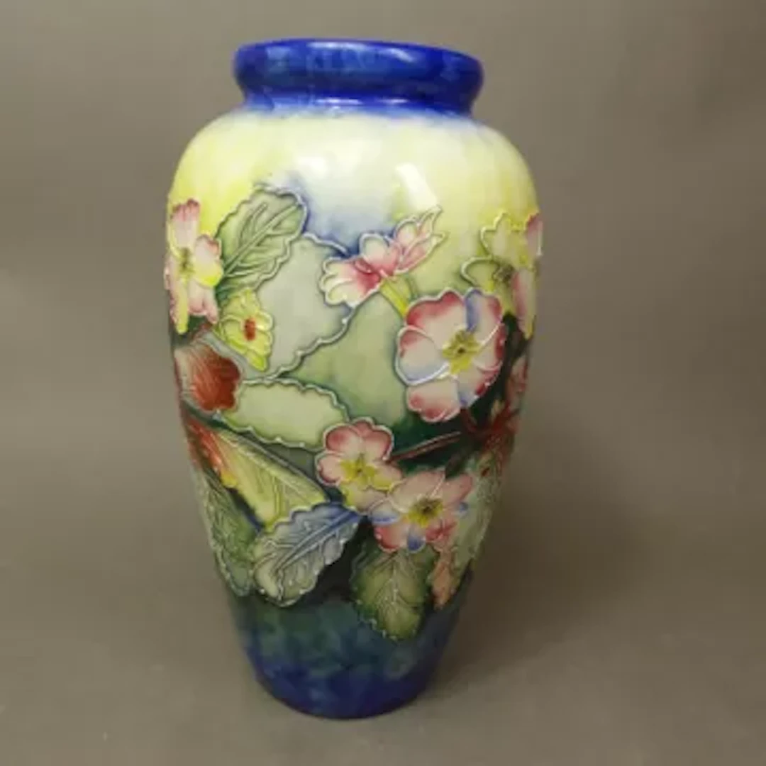A large Old Tupton Ware floral vase, height 28.5cm.