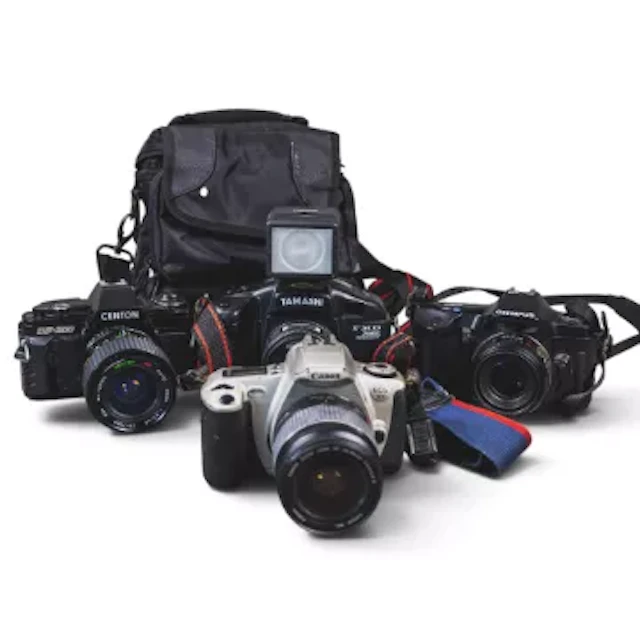 Olympus OM101 Power Focus 35mm SLR camera with AF 50mm f/1.6 AF lens