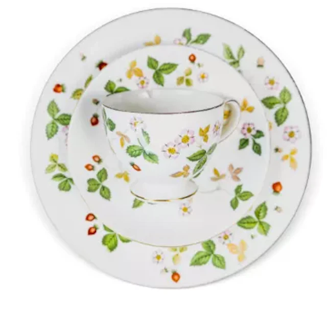 A collection of Wedgwood tea and dinner ware in the Wild Strawberry