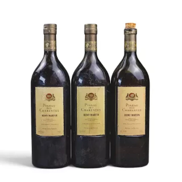Pineau des Charentes Remy Martin Cognac, one bottle has been opened