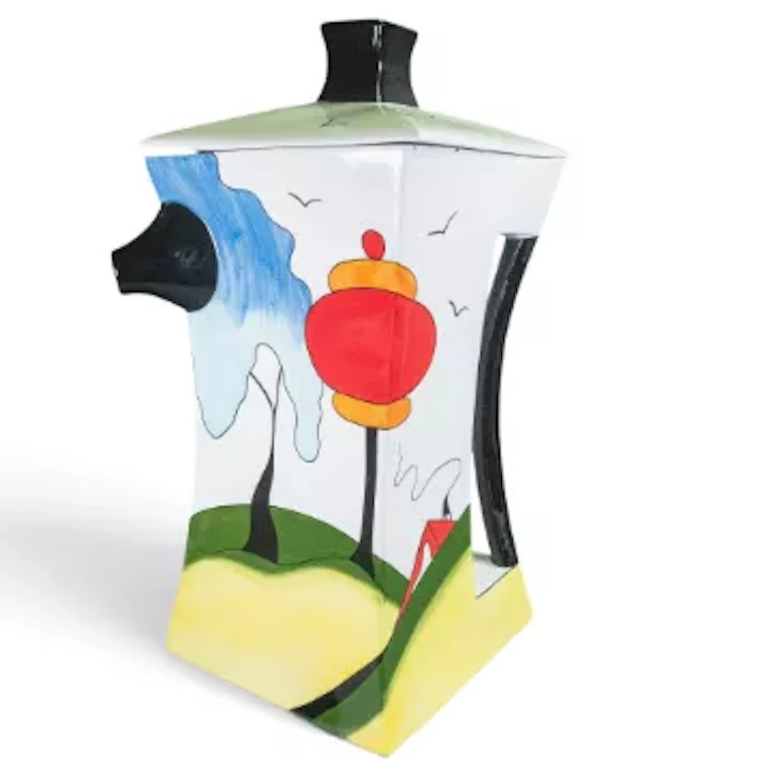 Lorna Bailey giant prestige Black Bank Coffee Pot, May 2007 (Only