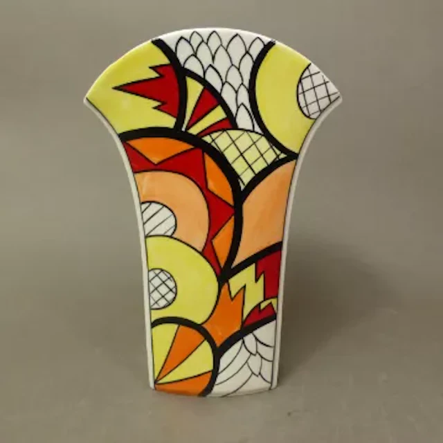 Lorna Bailey Sunshine pattern vase, Old Ellgreave backstamp, limited