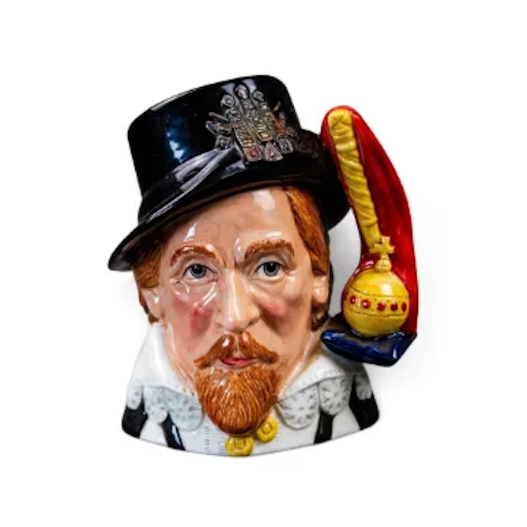 Royal Doulton limited edition character jug King James I D7181, number