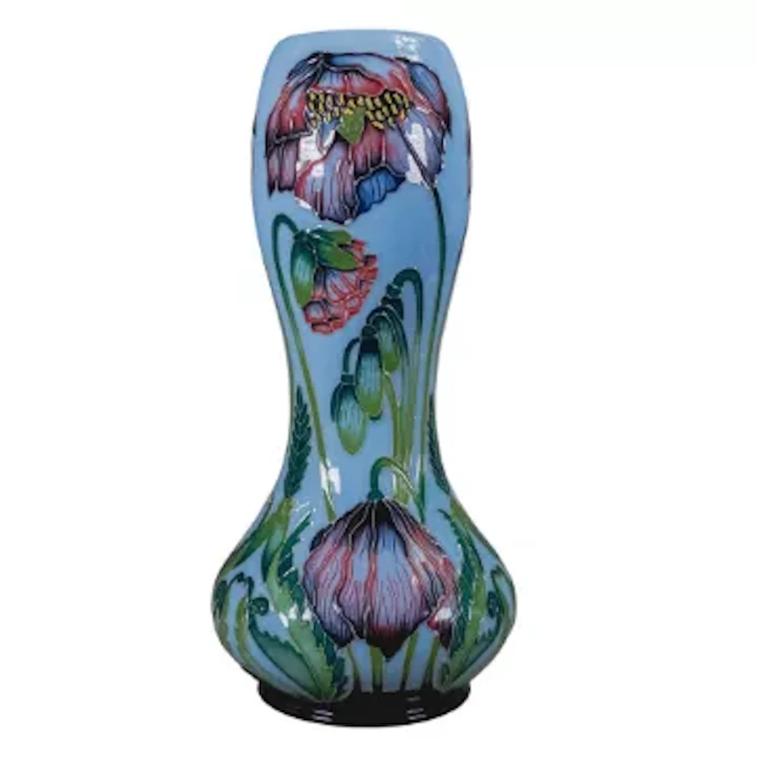 Moorcroft trial vase Ray of Hope by Paul Hilditch. Red dot to base, h.28.5cm.