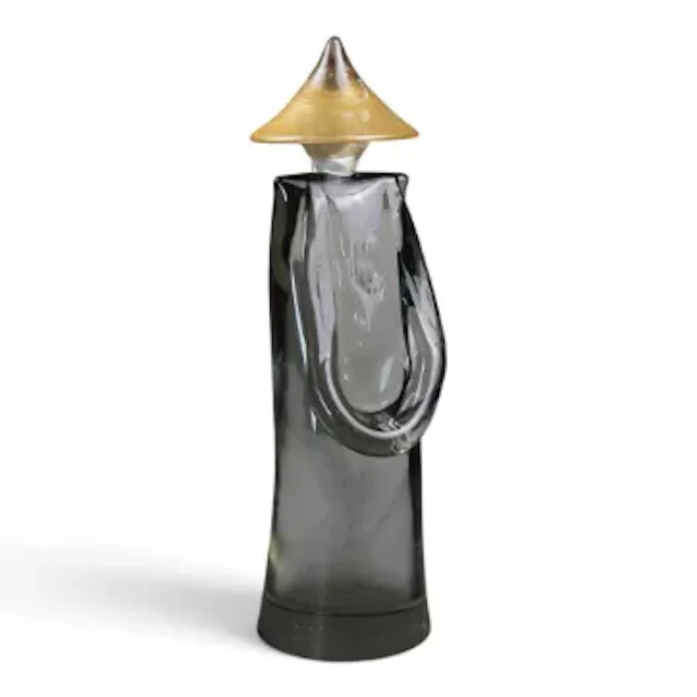 A Murano glass Asian figure by Renato Anatra, a standing figure with