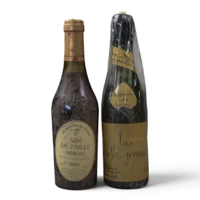 1989 Arbois Vin de Paille Jura and Louis Roque La Vieille Prune, 35cl