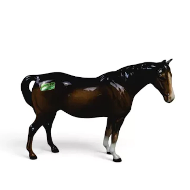 Beswick small Facing Right mare in brown gloss with detail. Model