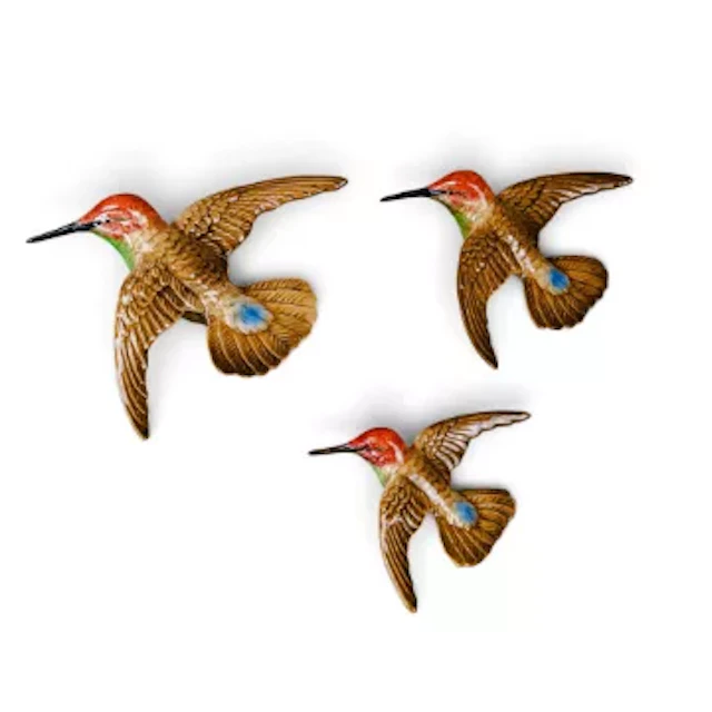 Beswick set of 3 Humming Bird wall plaques. Models 1023/1, 1023/2, 1023/3. (3)