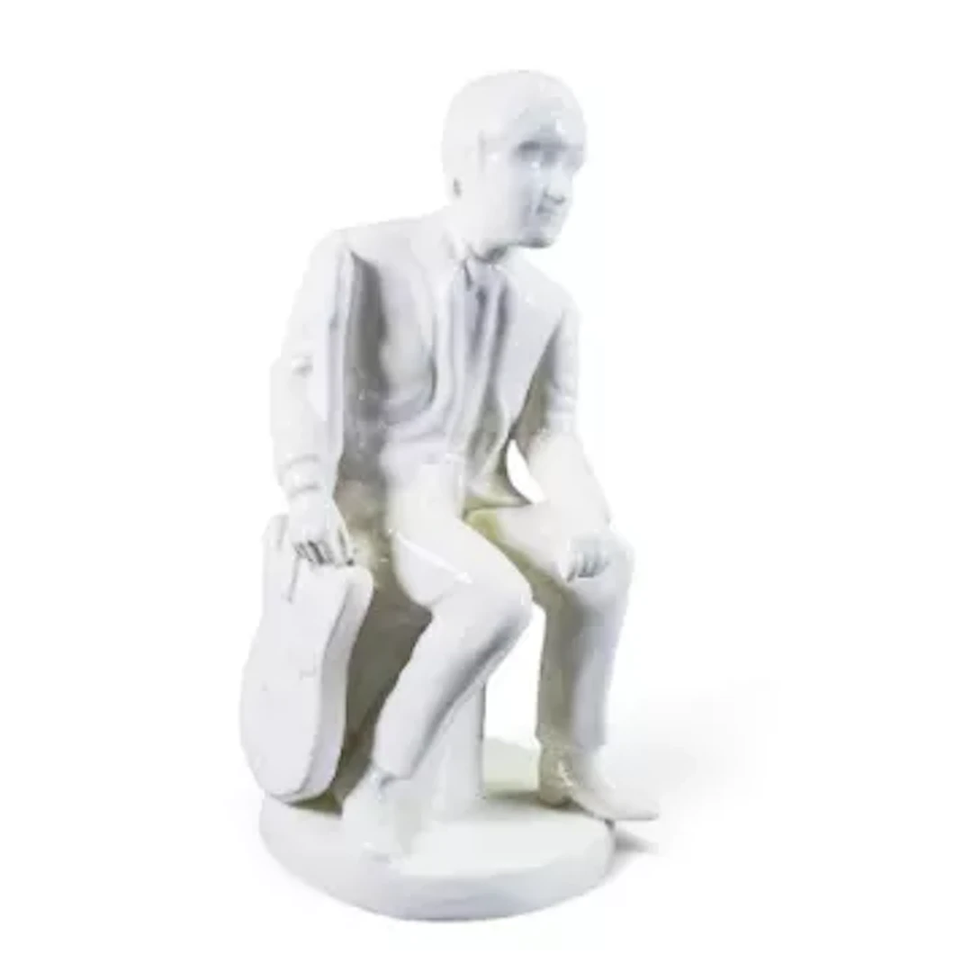 Lorna Bailey The Beatles Story Young John seated figure, limited edition