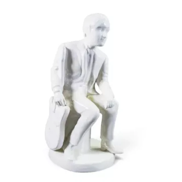 Lorna Bailey The Beatles Story Young John seated figure, limited edition
