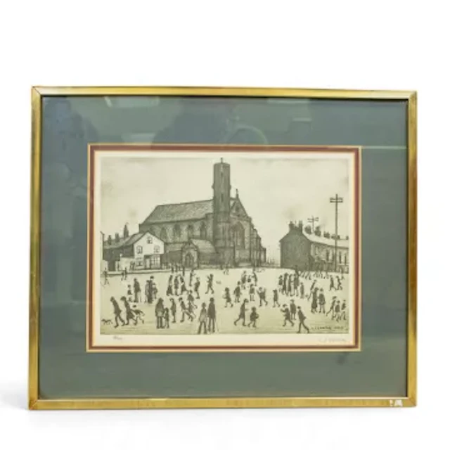 Laurence Stephen LOWRY (1887-1976), St. Mary’s, Beswick, print, signed
