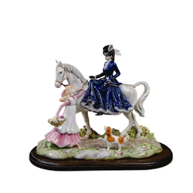 A Coalport figural group 'A Flower For My Lady, limited edition No.