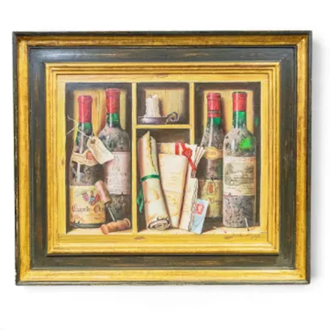 Raymond CAMPBELL (English, b.1956) still life, depicting several wine