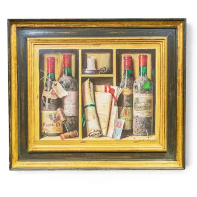 Raymond CAMPBELL (English, b.1956) still life, depicting several wine