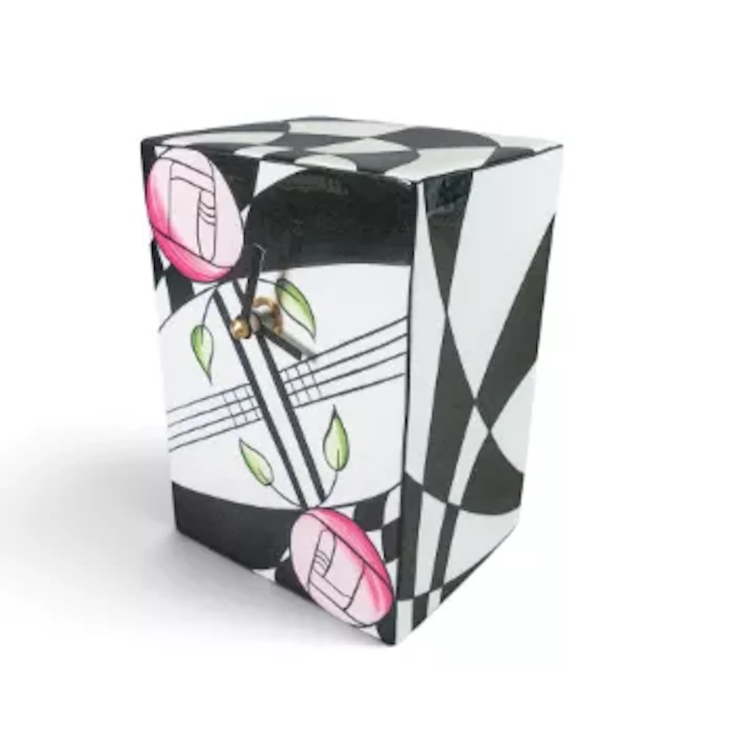 Lorna Bailey Mackintosh-style mantel clock, limited edition 6/55