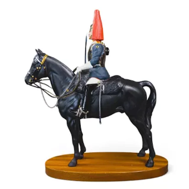 Beswick Blues & Royals on wooden plinth. Model 2582. h.36cm