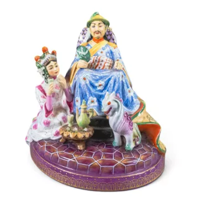 Kevin Francis figurine The Kublai Khan L/E 17/100, H.21cm x W.23cm.