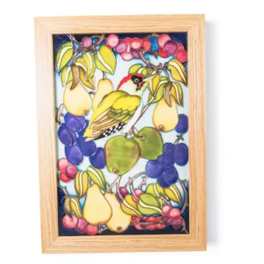 Moorcroft The Fruitful Vale plaque PLQ2, No 8. Signed by designer