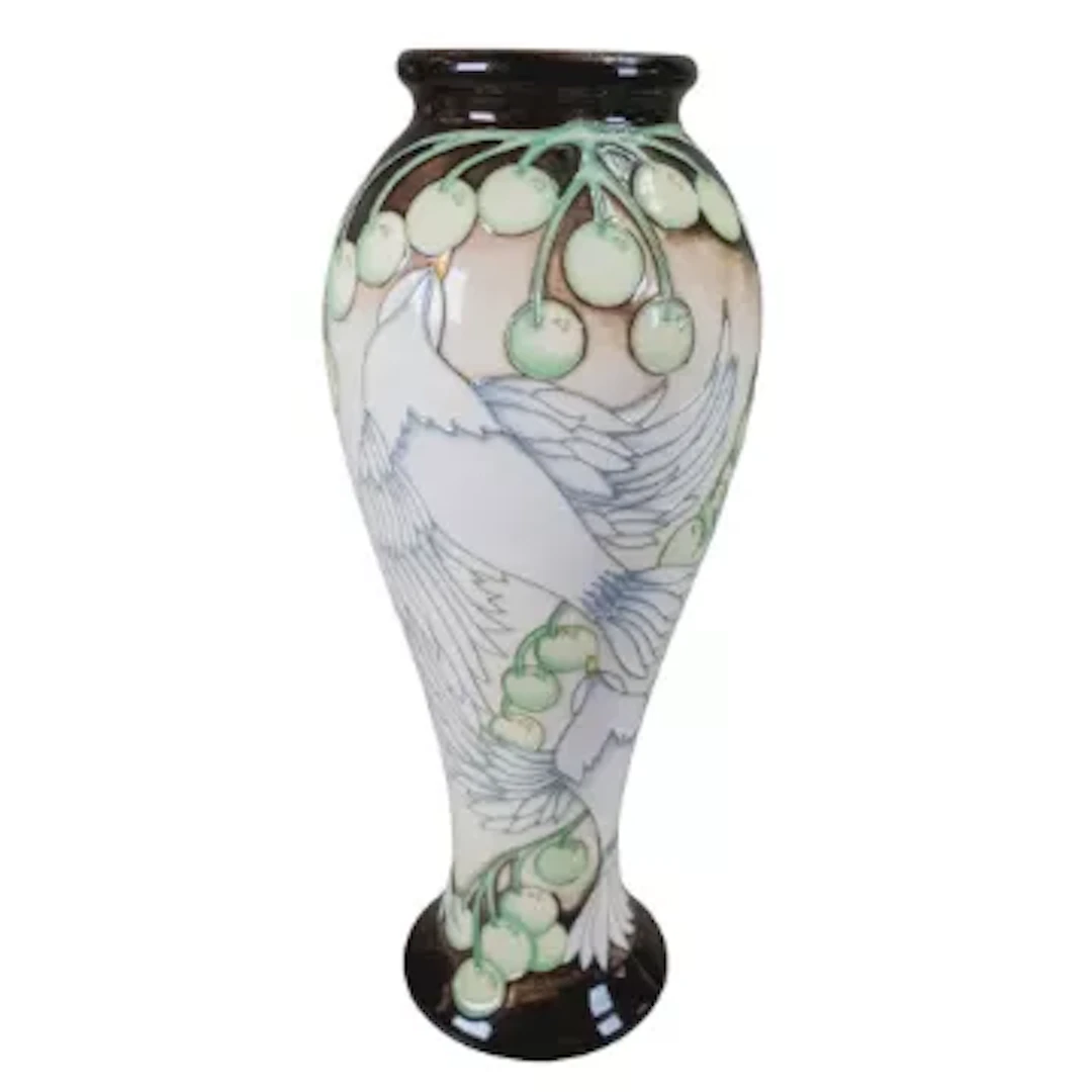 Moorcroft Dove of Peace trial vase, h.20cm.