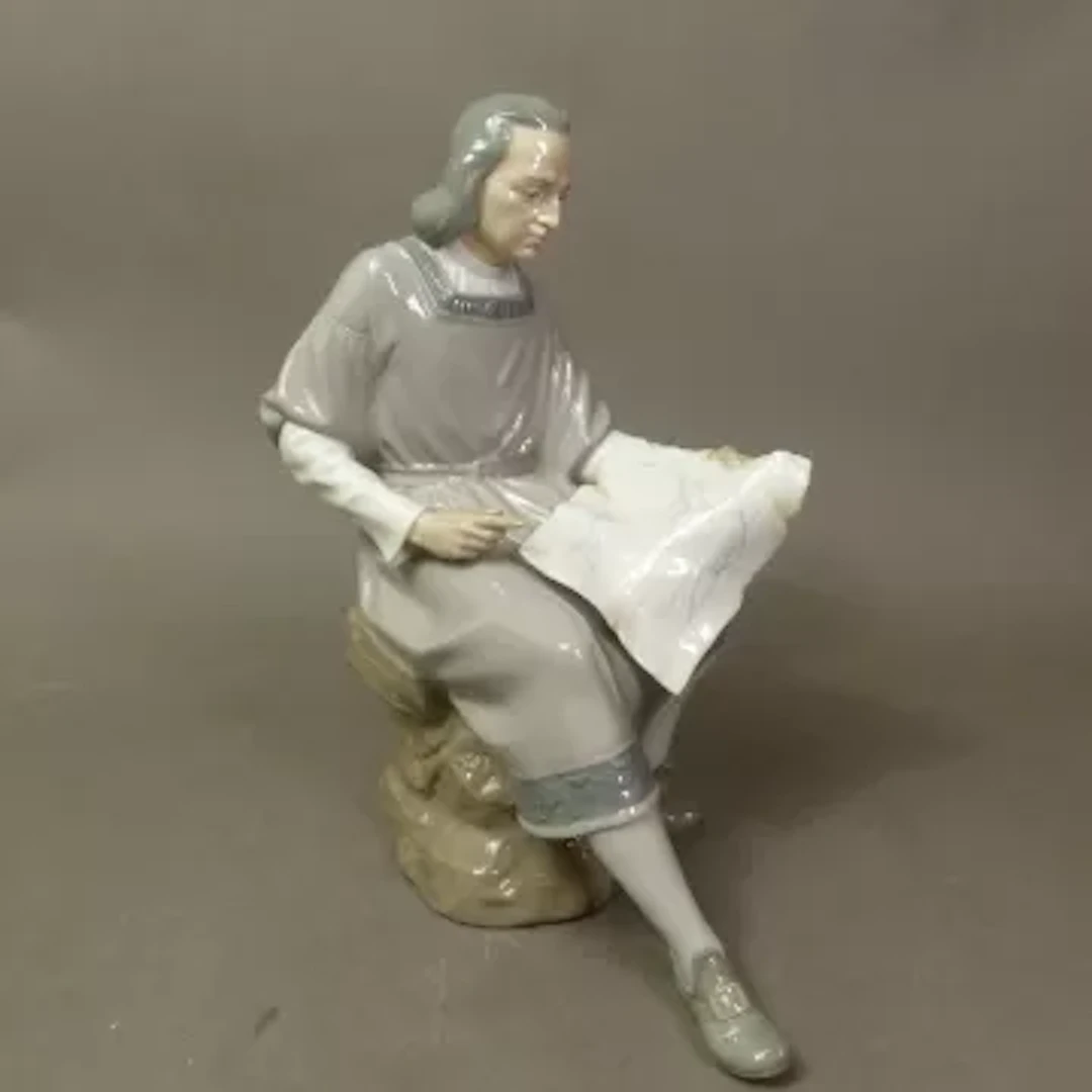 Nao figurine Christopher Columbus, height 29cm.