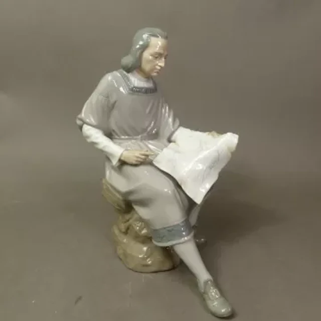 Nao figurine Christopher Columbus, height 29cm.