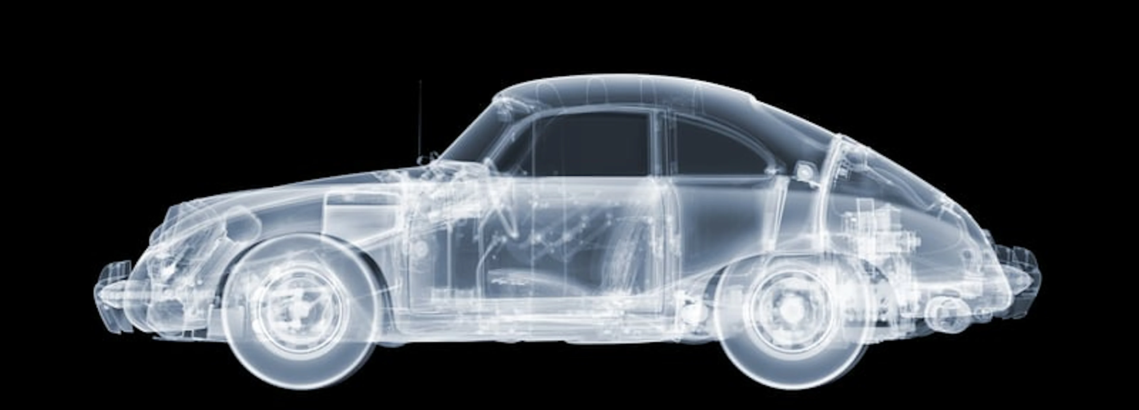Nick Veasey - Contemporary Photographer - 1959 Porsche 356B Coupé, 2017 (M)