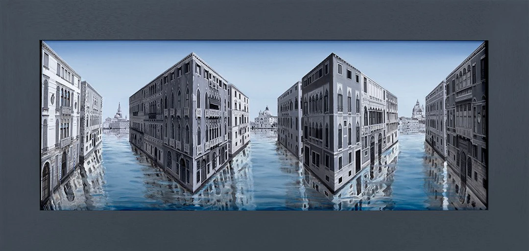 Patrick Hughes - Optical Artist - By the Light of the Silvery Moon, 2023