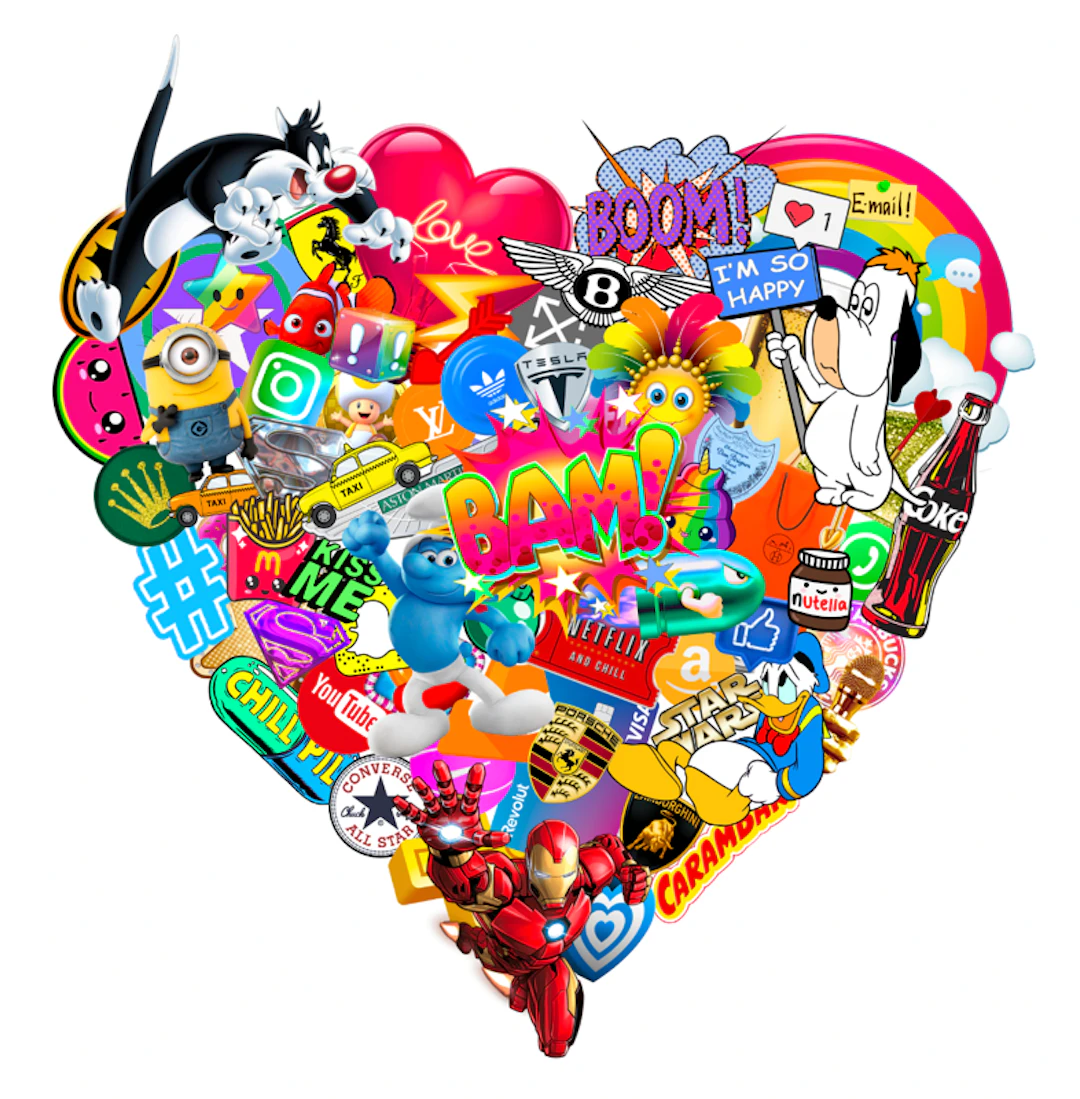 Chloe B. - Post-Pop Art Artist - Pop Heart - V5