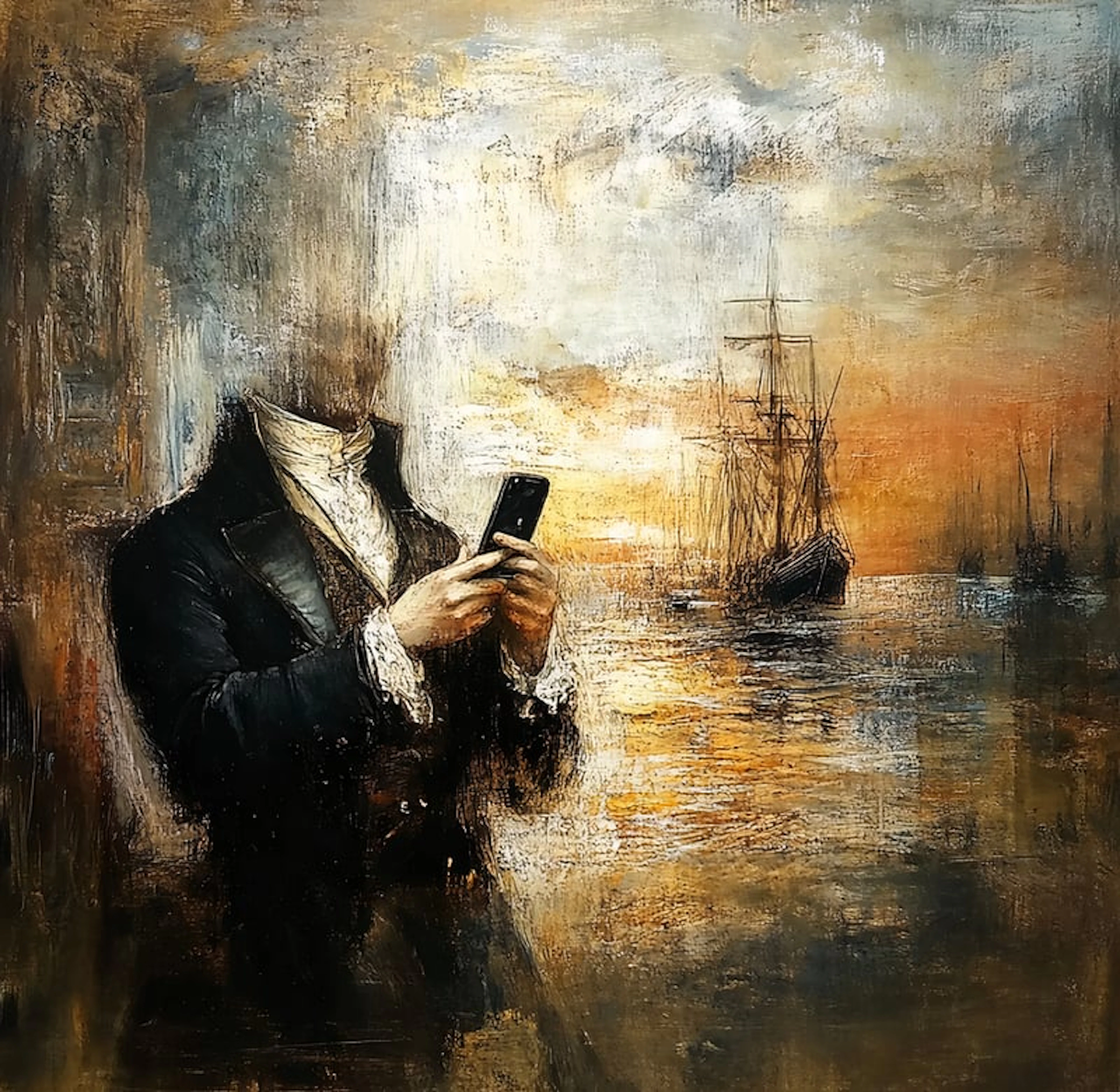 Bruce Meritte - Contemporary Artist - Who's Joseph Mallord William Calling ?