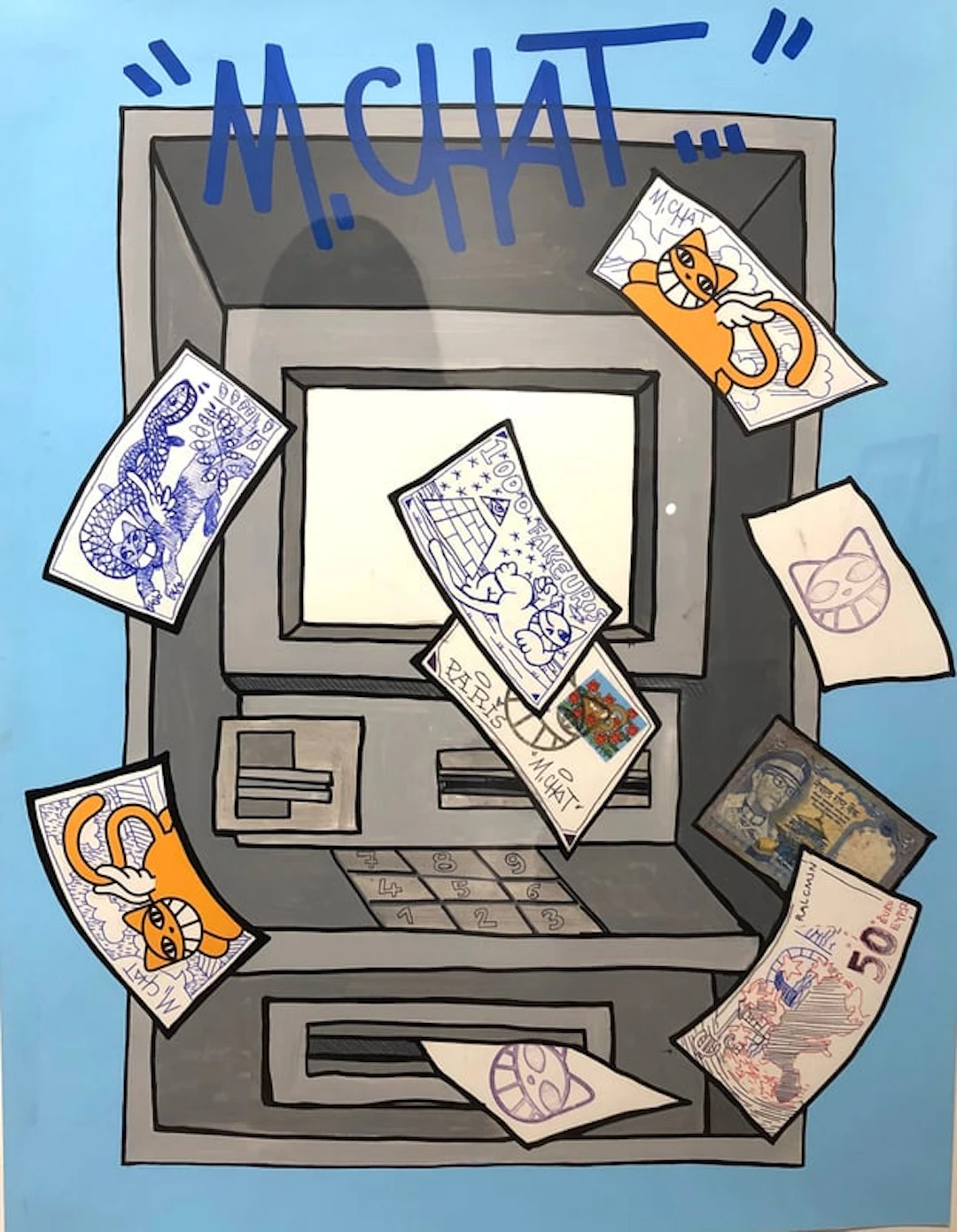 M. Chat - Street Artist - M. Chat Money, 2019