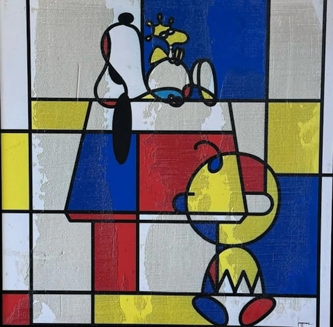 Peppone - Post-Pop Art Artist - ICONIC PAINTERS - Mondrian