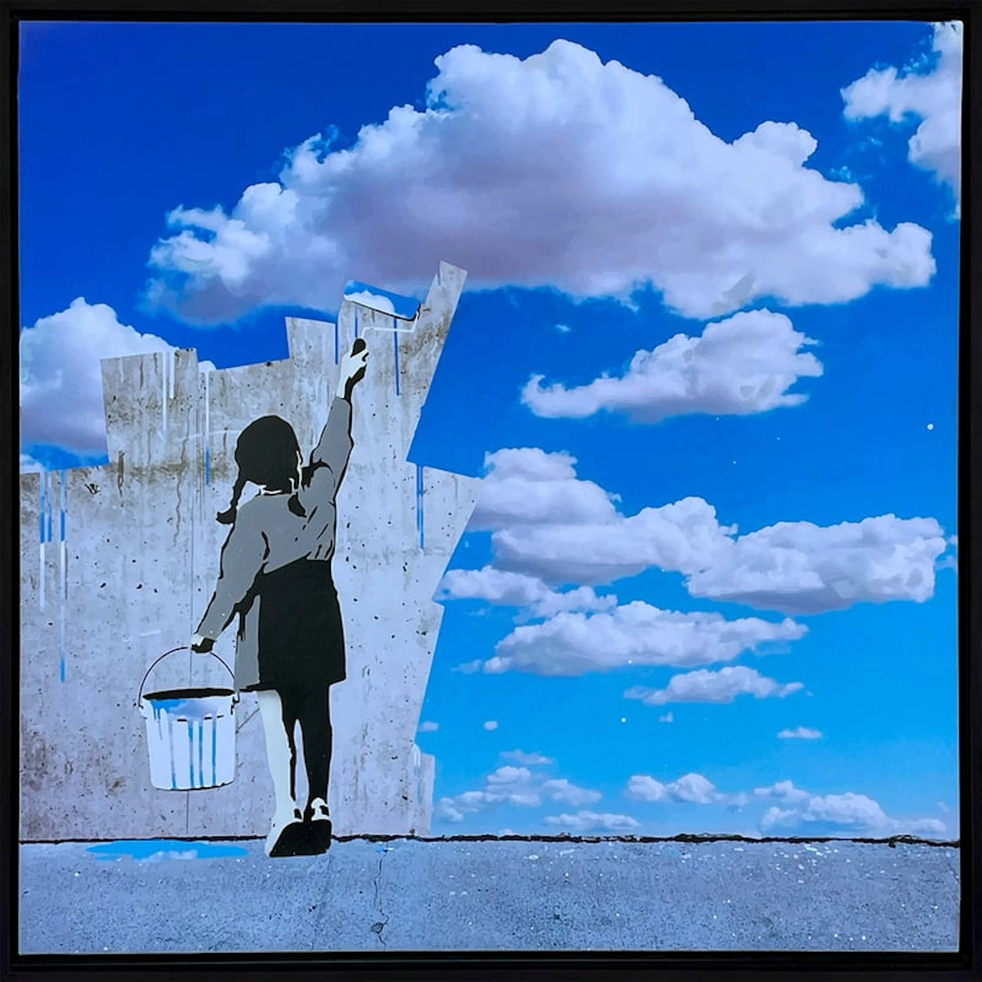 Thirsty Bstrd - Street Artist - SWEET ESCAPE - "Paint the Wall Sky", 2024