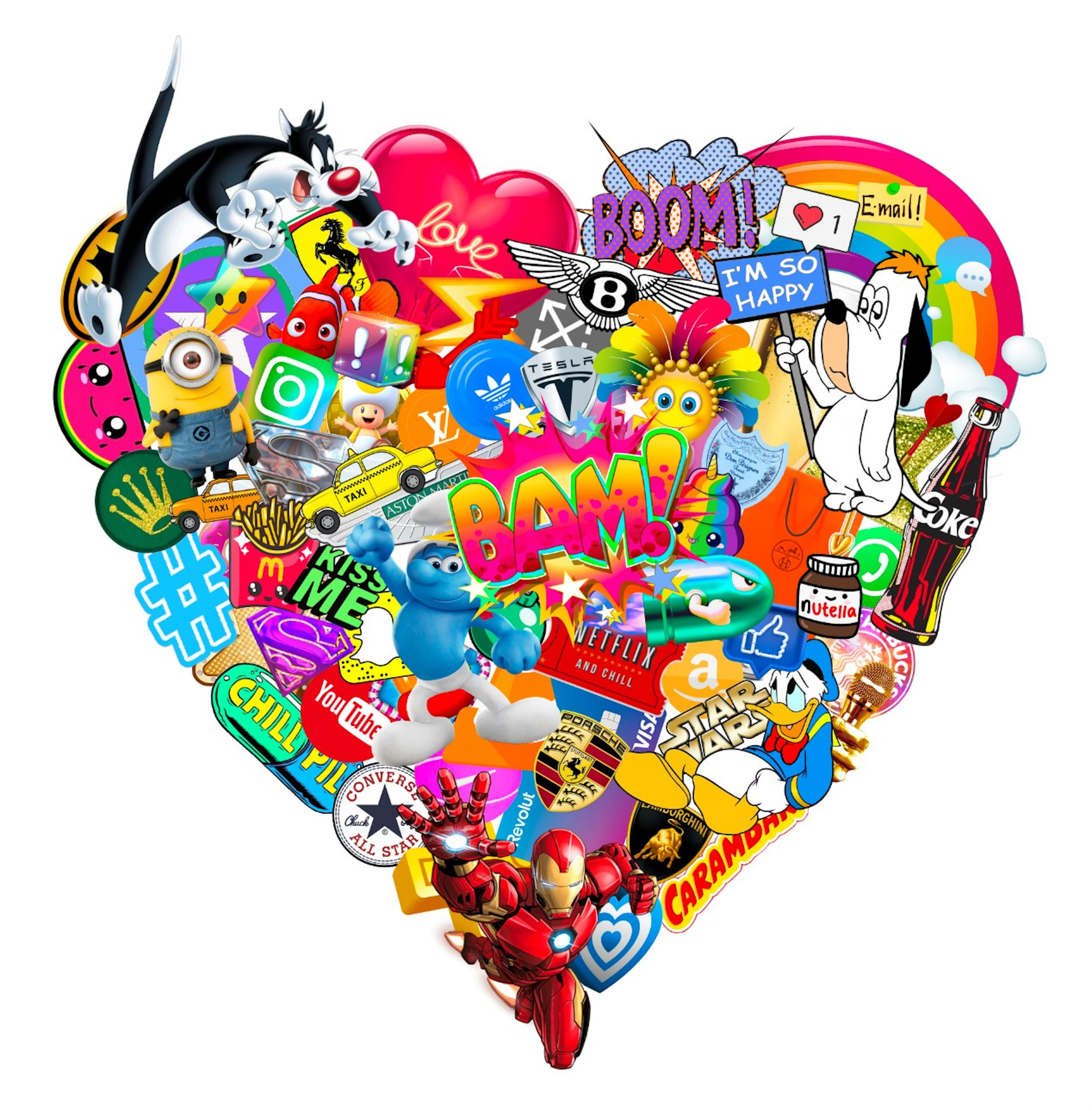 Chloe B. - Post-Pop Art Artist - Pop Heart - V5