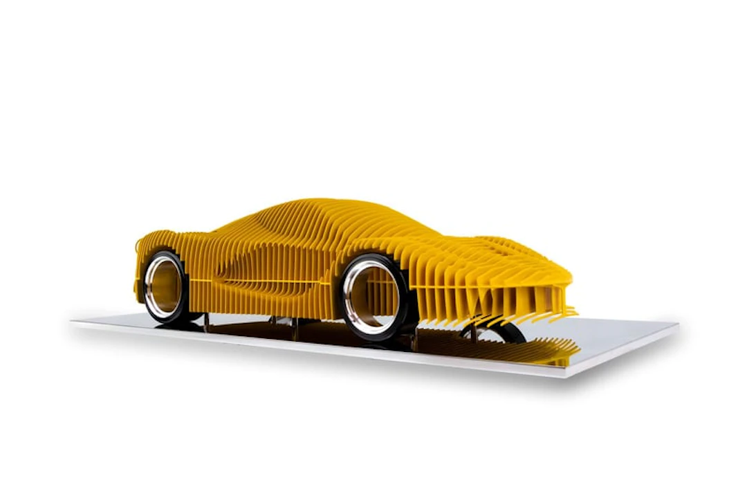 Antoine Dufhilo - Optical Art - La Ferrari Jaune