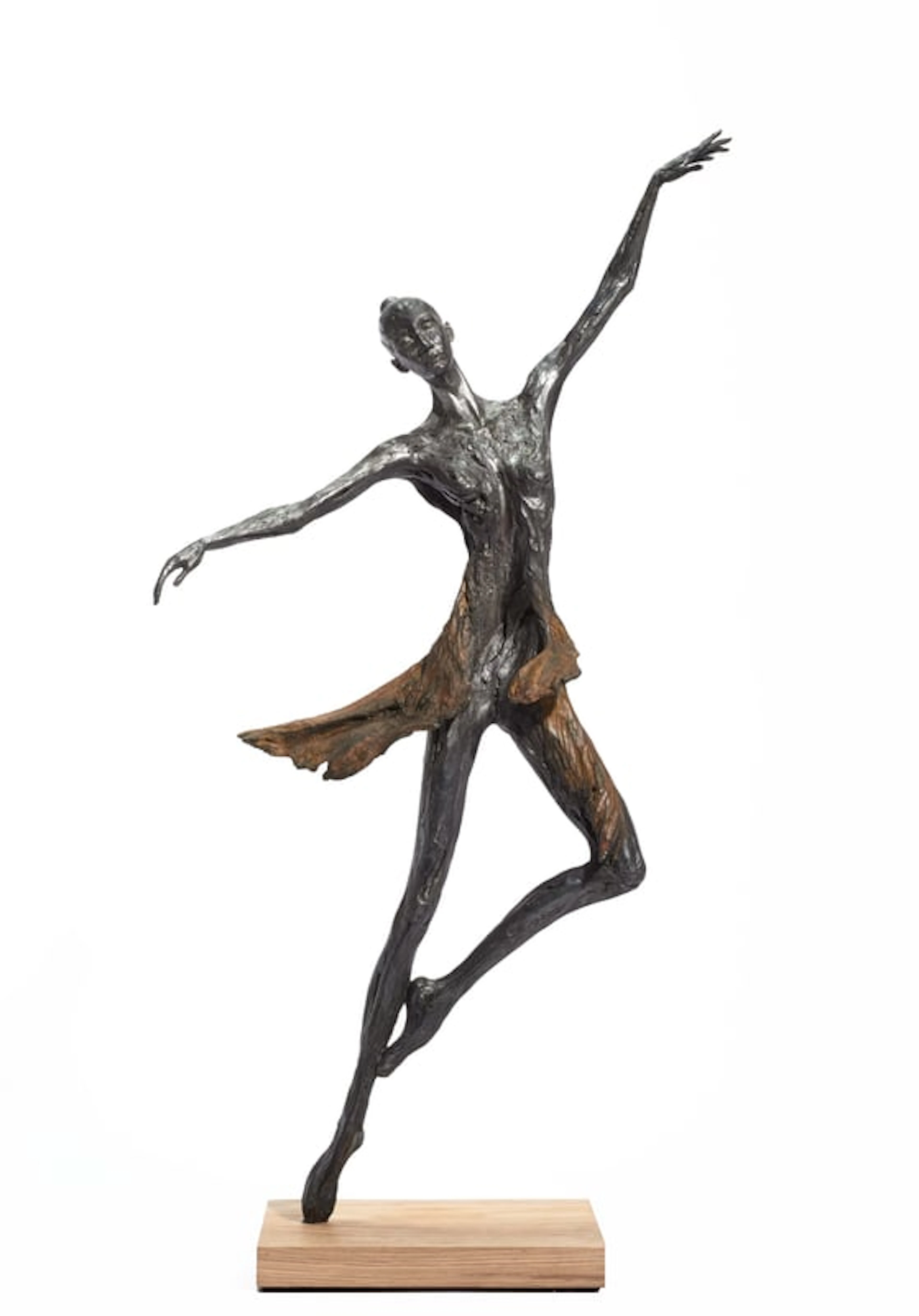 Romain Tiercin – Contemporary Sculptor Working with Wood and Bronze - Plénitude