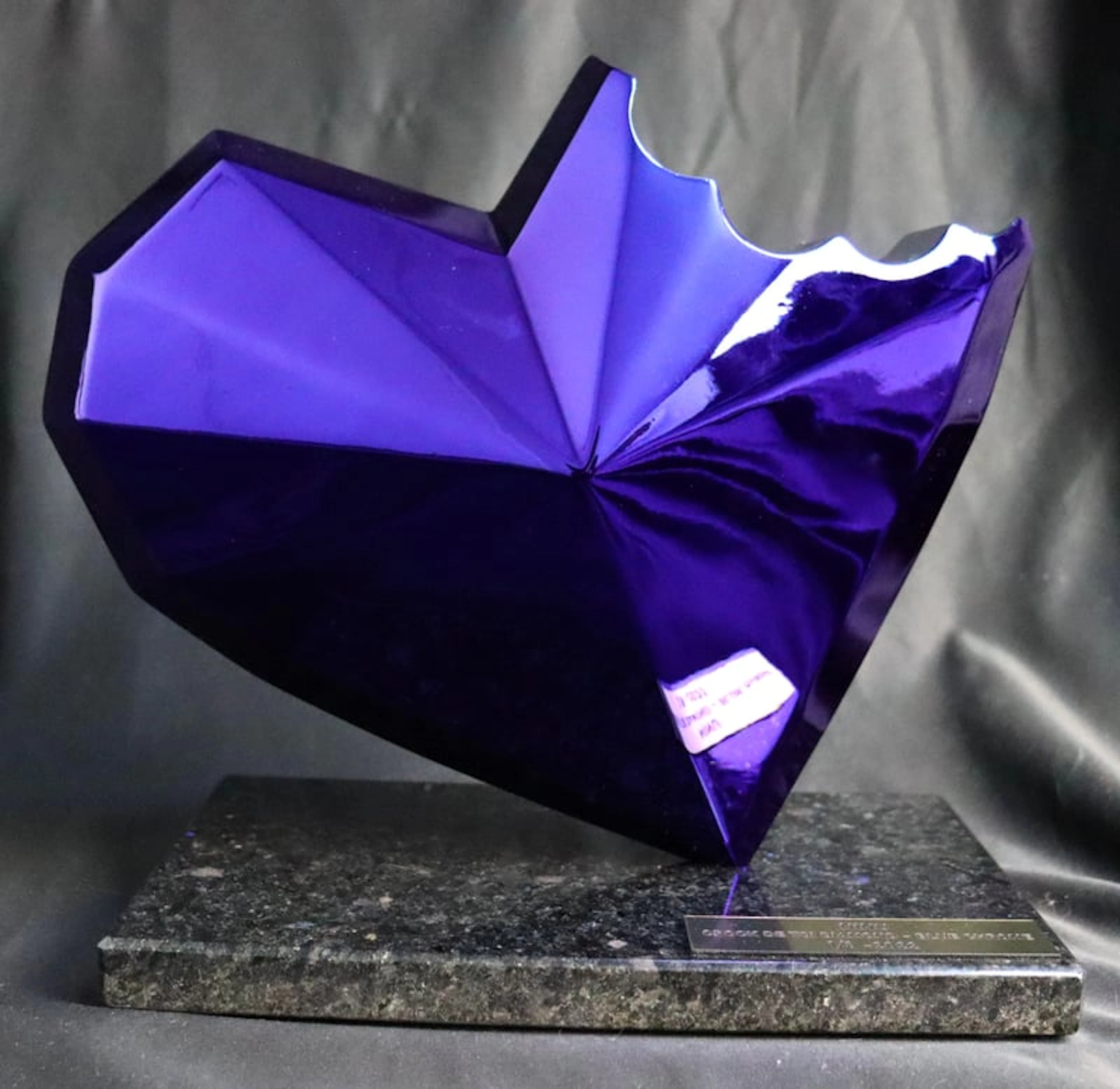 Ninu - Contemporary Sculptor - CROCK DE TOI DIAMOND - Bleu Chrome