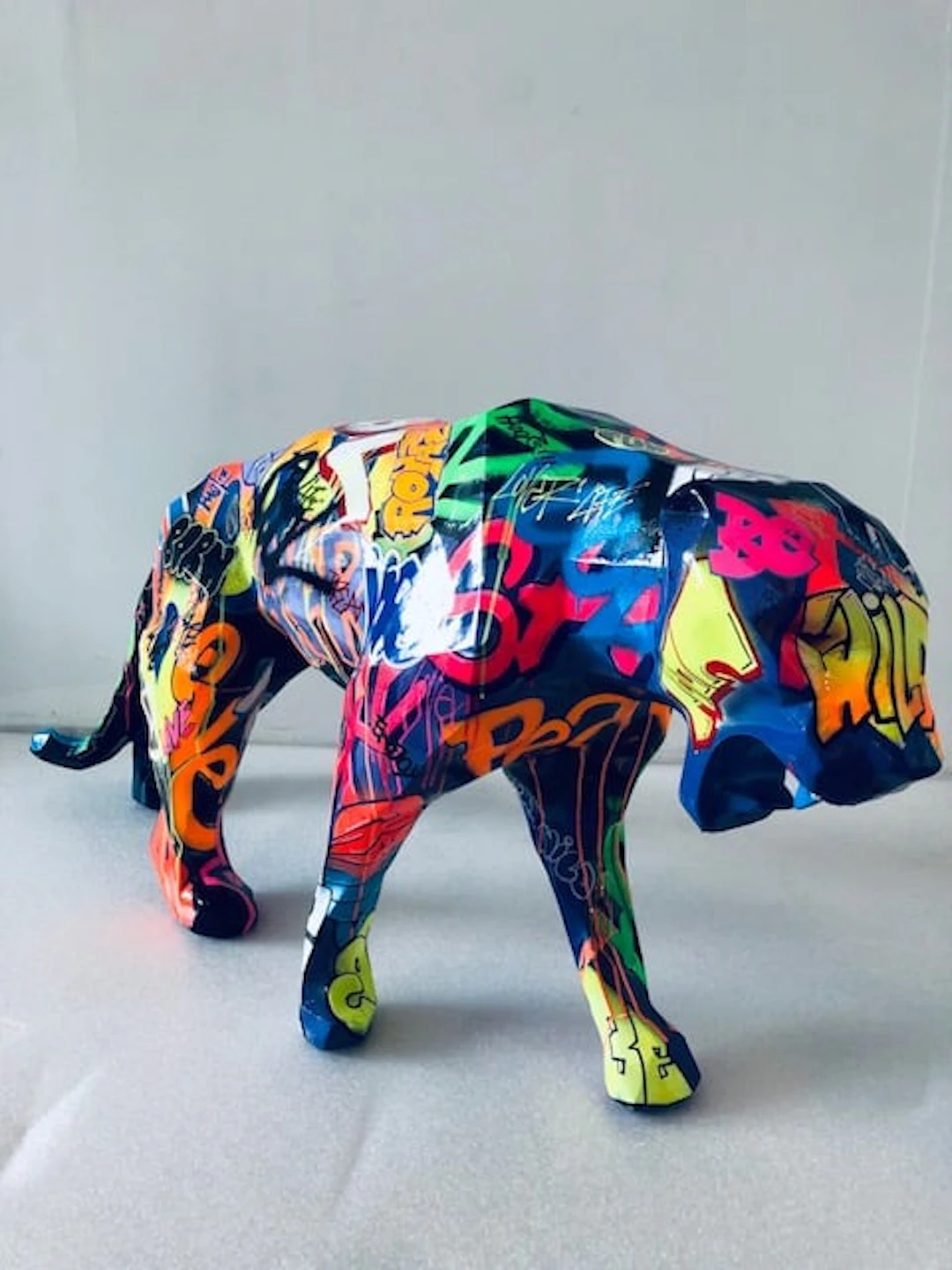 Richard Orlinski - Contemporary Sculptor - Wild Panther - Tagué