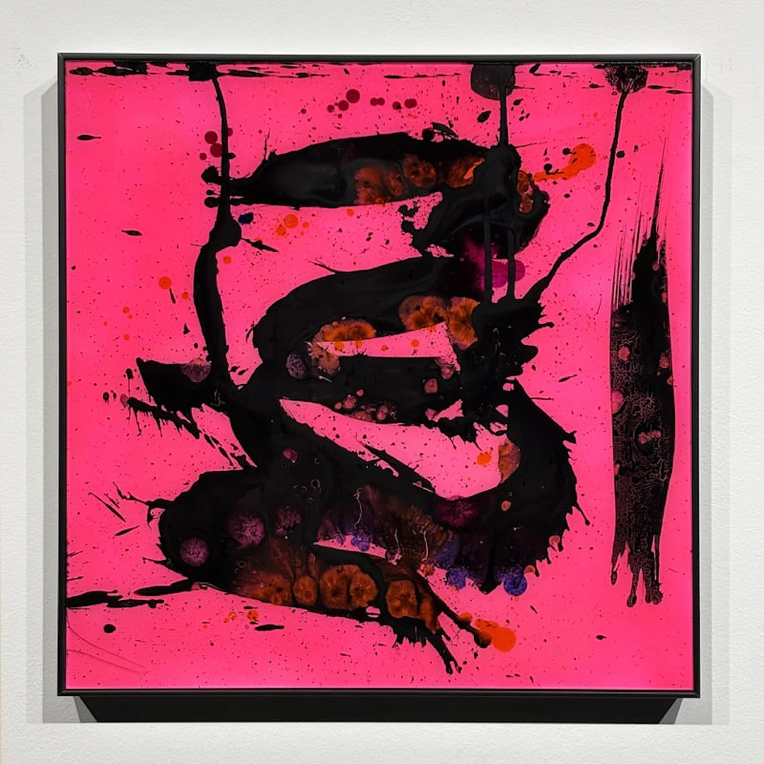 Cédric Bouteiller - Street Artist - Calligraphie rose