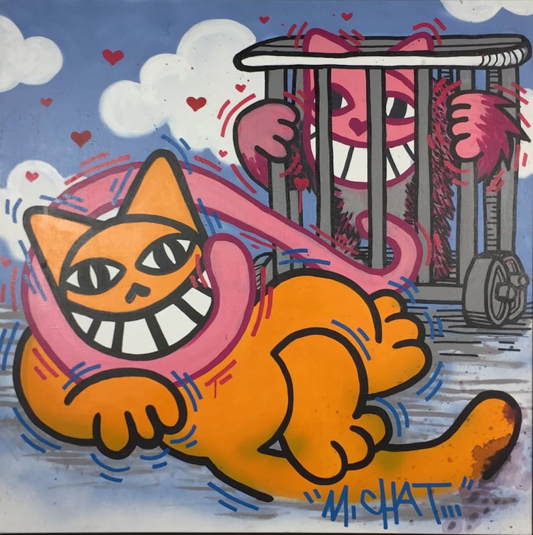 M. Chat - Street Artist - Cordon ombilical