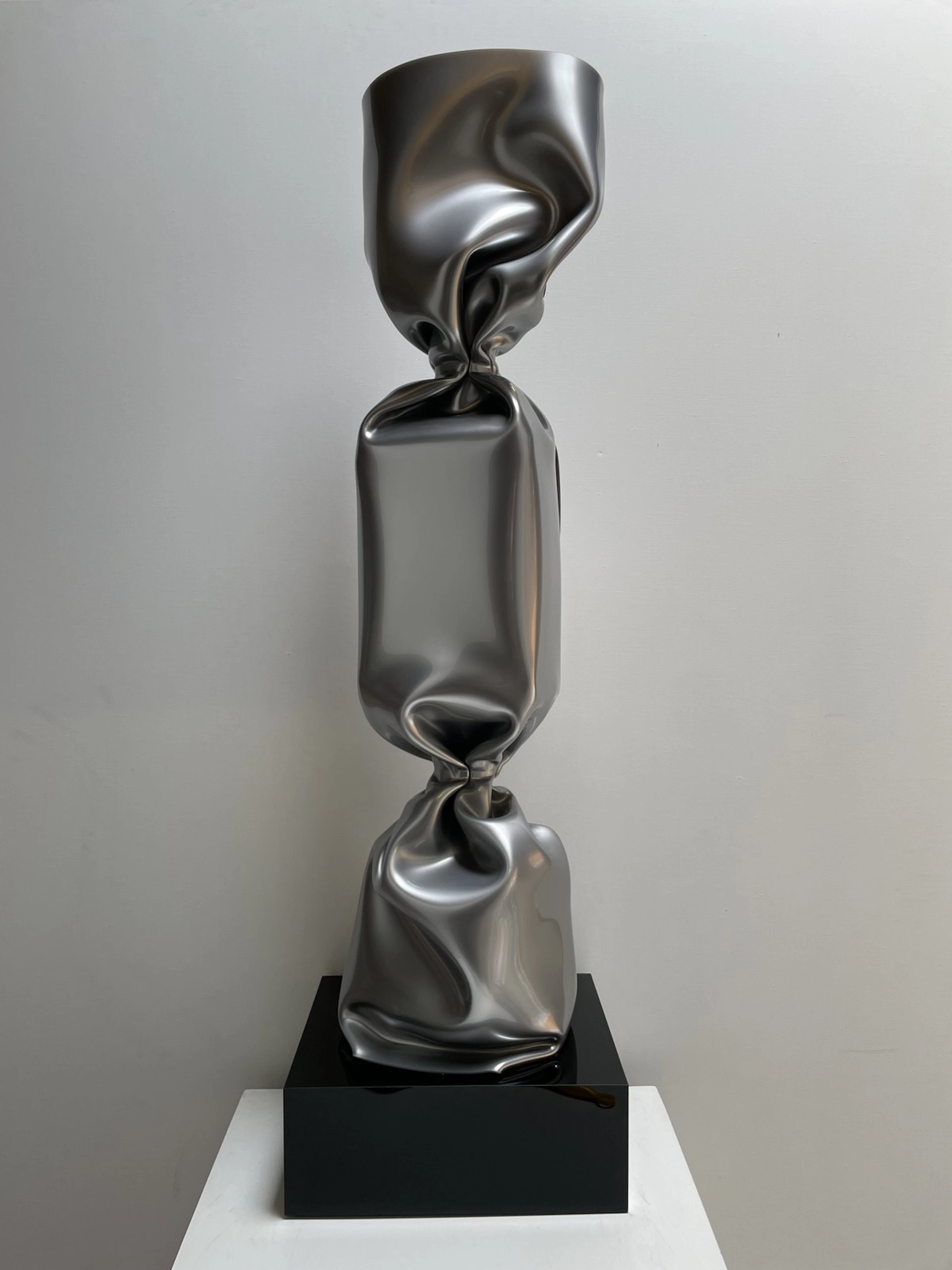 Laurence Jenkell - Contemporary Sculptror - Wrapping Bonbon Argent N°4030