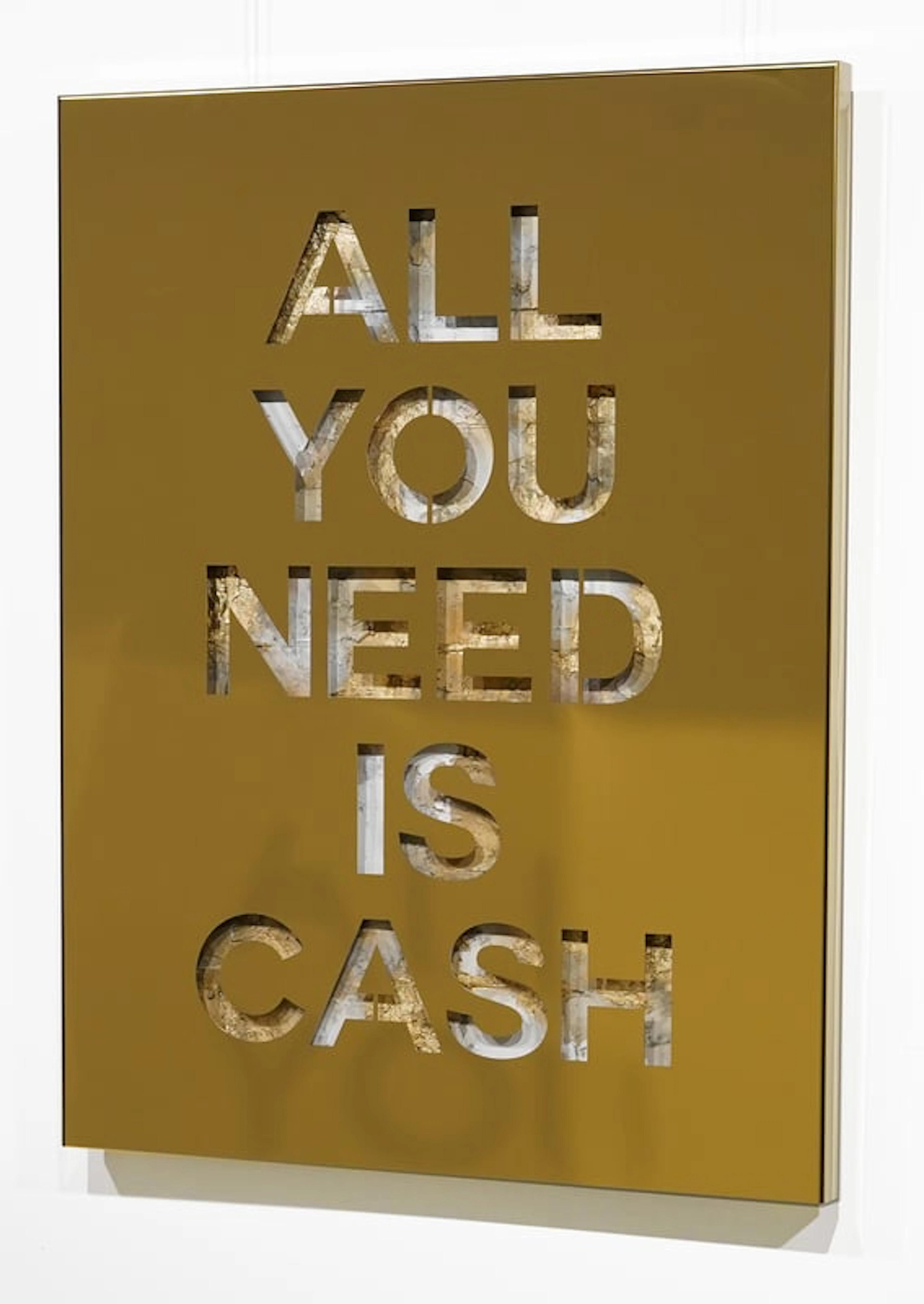 Joseph - Contemporary Artist - All you need is cash - Precious Steel