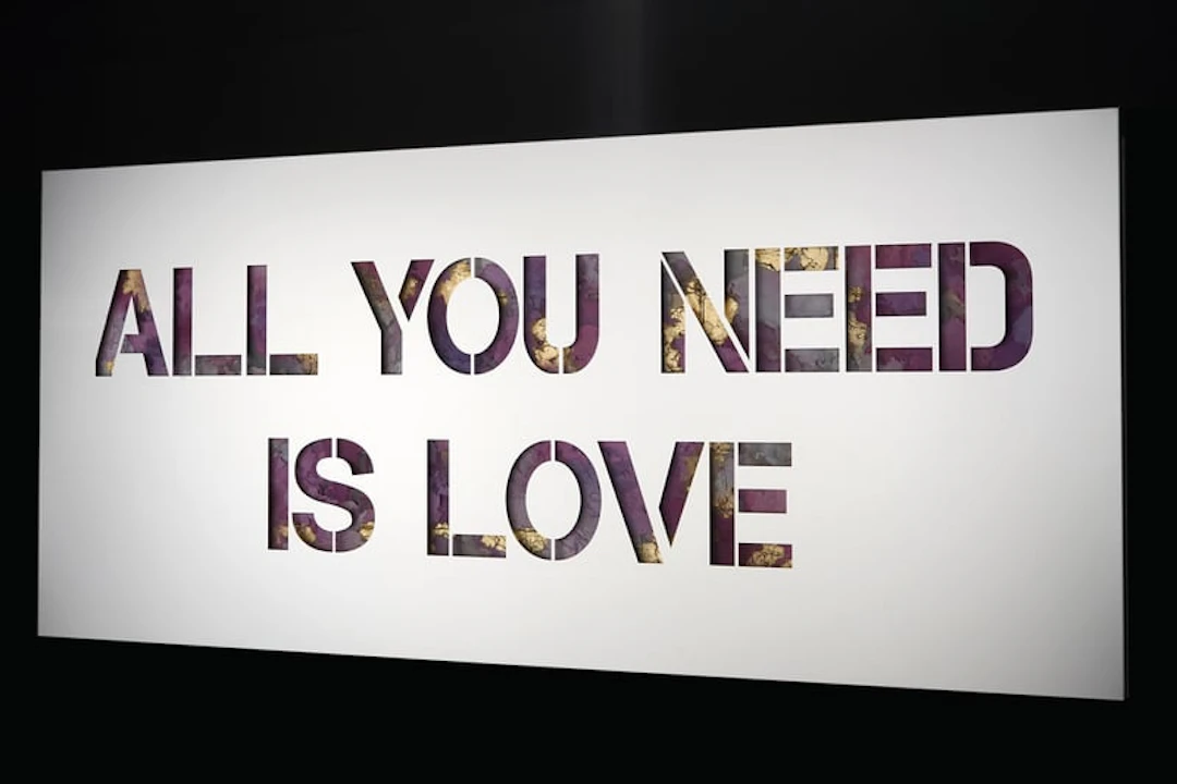 Joseph - Contemporary Artist - All you need is love - inox